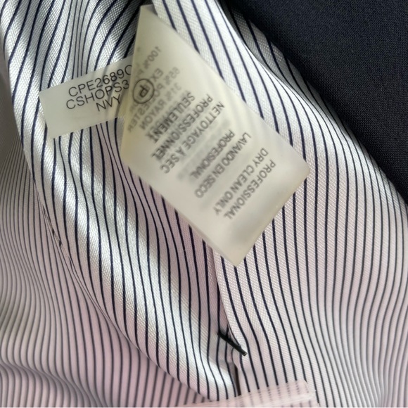 Calvin Klein Flap-Pocket Two-Button Blazer Size 12P - Picture 13 of 14